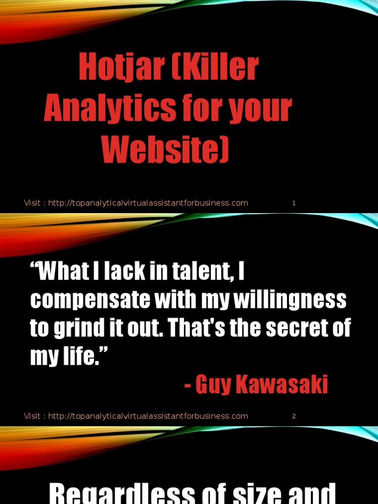 Killer Analytics For Your Website | PDF | Analytics | Websites