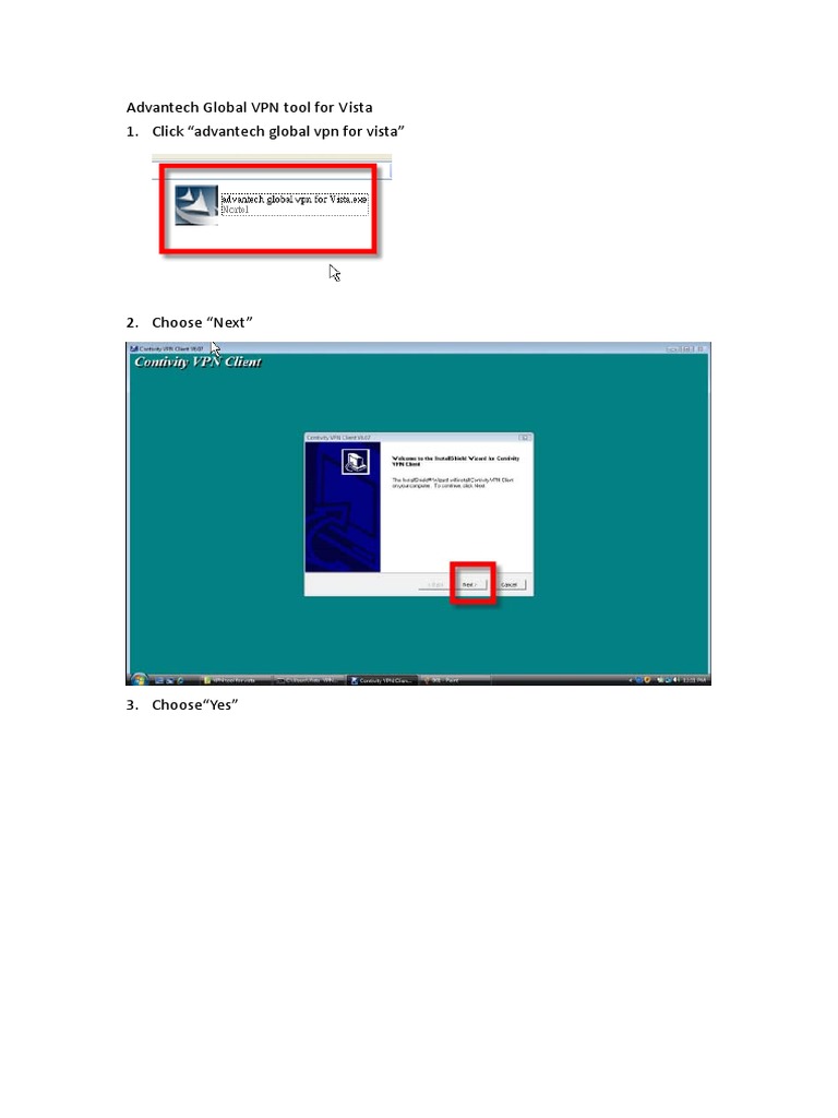 How To Setup Advantech VPN Tool | PDF