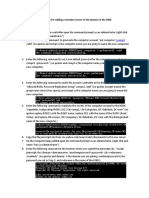 Instructions For Adding A Member Server To The Domain in The DMZ