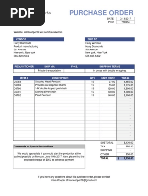Purchase Order
