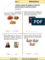 3er Grado - Matemáticas - Estimación de Resultados Al Sumar o Restar PDF