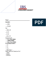 Consumer Basket Analysis