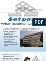 Satyam Scam