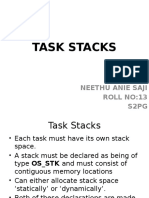 Task Stacks: Neethu Anie Saji Roll No:13 S2Pg
