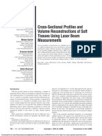 Cross-Sectional Profiles and Volume Reconstructions of Soft Tissues Using Laser Beam Measurements