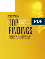 FIFPro (2016) 1st FIFPro Global Employment Report. Top Findings