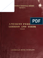 Old Persian Lexicon and Texts