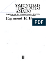 Brown, Raymond, La Comunidad Del Discipulo Amado