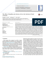 Journal of Banking & Finance: Douglas O. Cook, Xudong Fu, Tian Tang