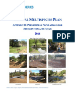 2016 Coastal Multispecies Plan Appendix H