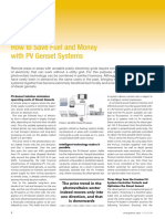 How To Save Fuel and Money With PV Genset Systems