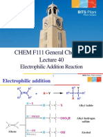 CHEM F111 General Chemistry: Electrophilic Addition Reaction