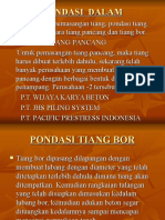 Pondasi Tiang Actual