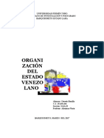 Genesis Organizacion Del Estado Venezolano