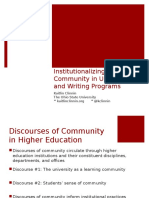 Clinnin 4C17- Institutionalizing Community (slides)