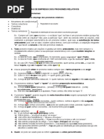 Regras de Emprego Dos Pronomes Relativos