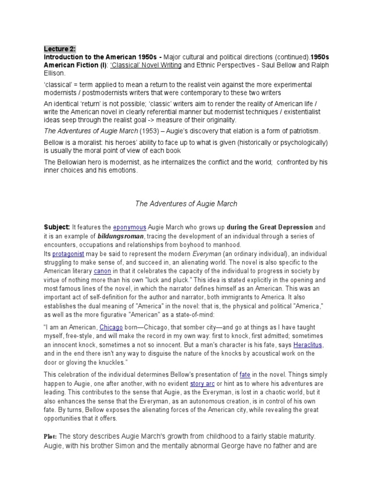 Adventures of Augie March PDF