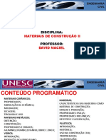 Aula 01 - 19-07-16 - Materiais de Construção II PDF