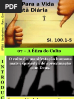08 - A Ética do Culto