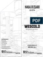 Manual de usuario Mojadora Wescold 4HP