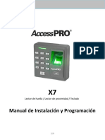 MANUAL X7 AccessPRO Español PDF