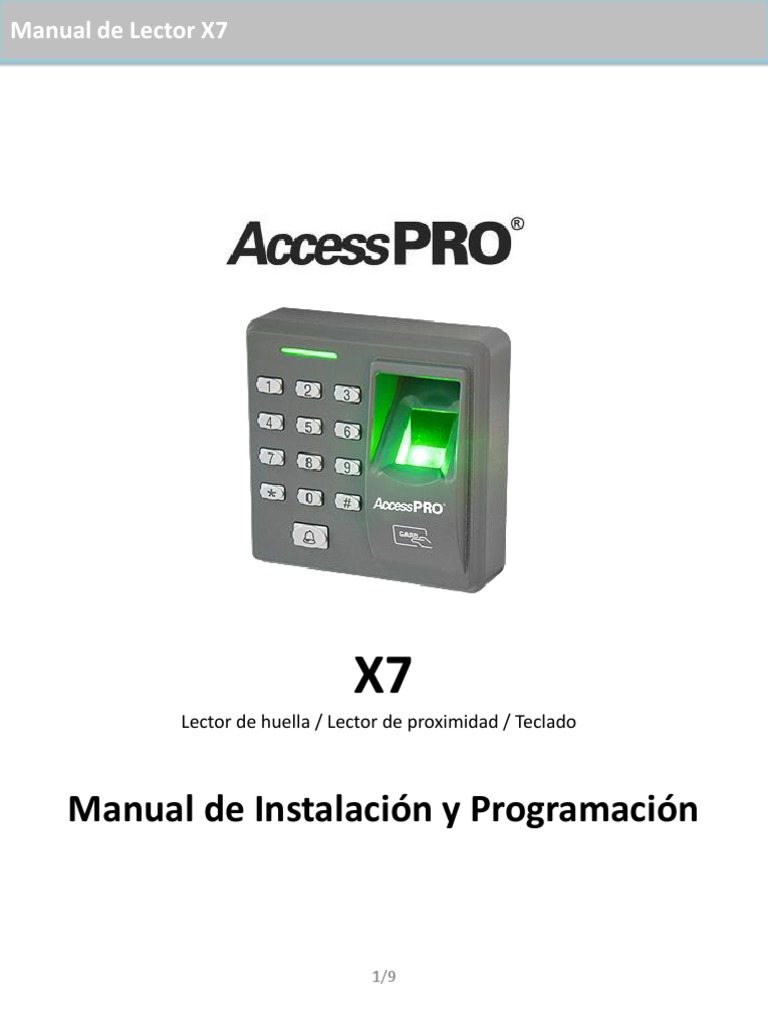 MANUAL X7 AccessPRO Español.pdf Control de acceso a la computadora