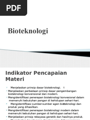 Bioteknologi Kelas 9