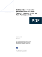 Stabilized Base Courses For Advanced Pavement Design Report 1: Literature Review and Field Performance Data