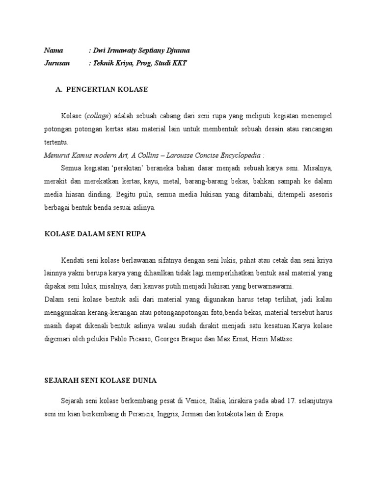 940 Gambar Teknik Kolase Dari Bahan Bekas Terbaik
