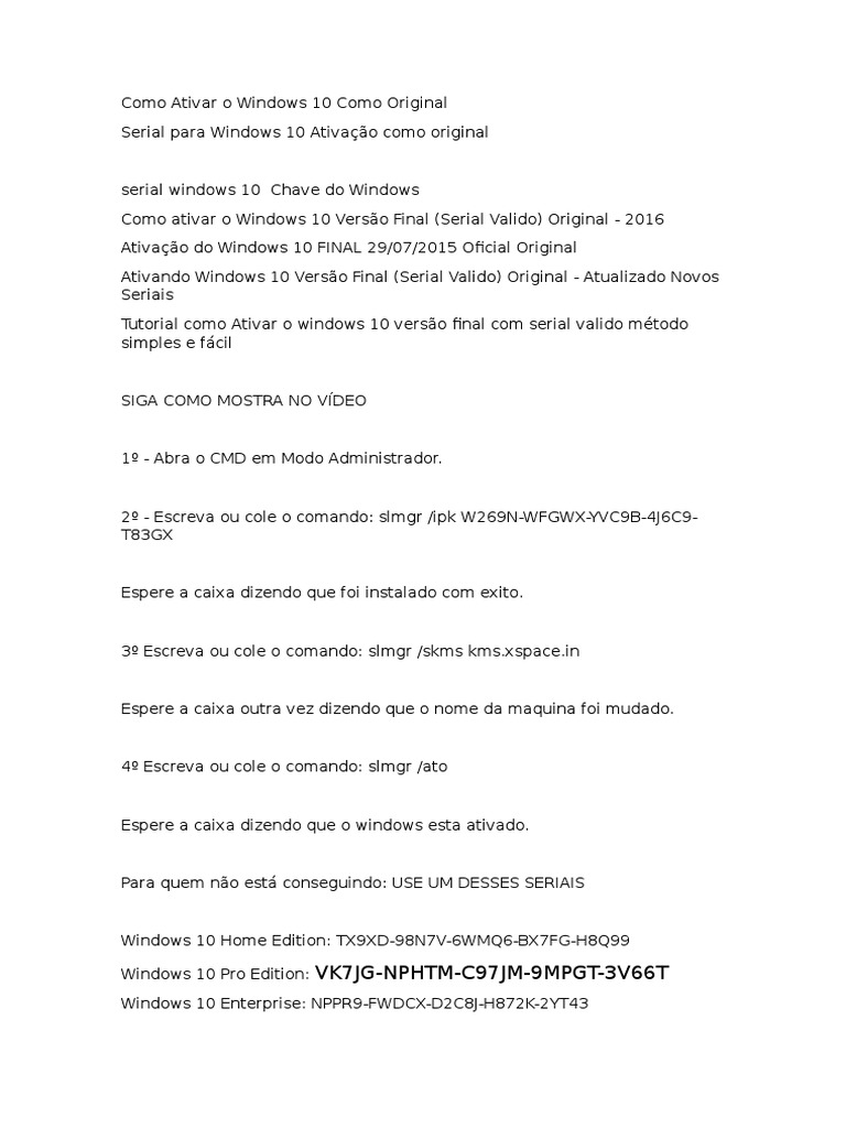 como ativar o windows 10 pro pelo powershell
