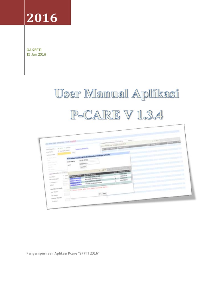 Penyempurnaan Aplikasi Pcare 2016 | PDF