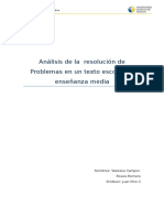 Análisis de Las Resolución de Problemas en Un Texto Escolar de Enseñanza Media (Reparado)