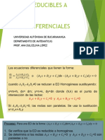 Ecuaciones Reducibles A Homogéneas