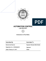 Automation Control: Lab Report