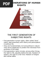 Three Generations of Human Rights