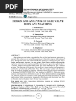 Design and Analysis of Gate Valve Body and Seat Ring