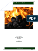 Calorific Value of Coal PDF