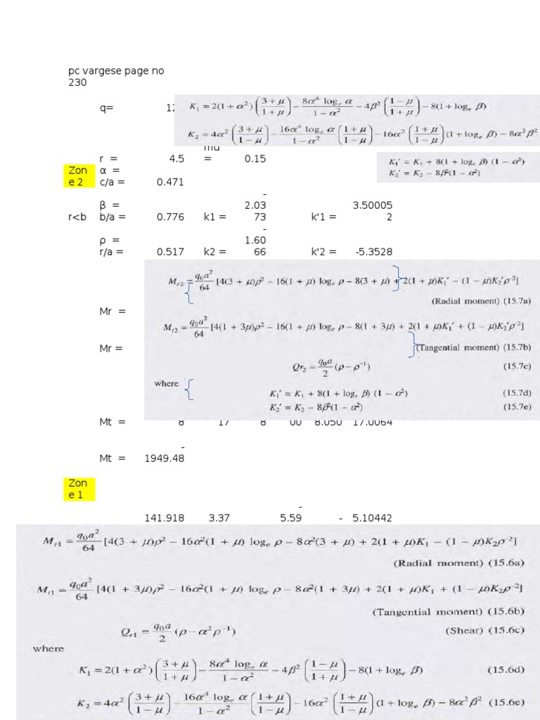 Structural Analysis Data Summary | PDF