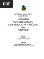 Kertas Kerja Program Sahsiah Diri