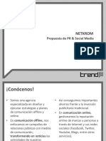 Propuesta PR & Social Media Netkrom