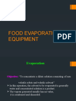 Food Evaporation Equipment