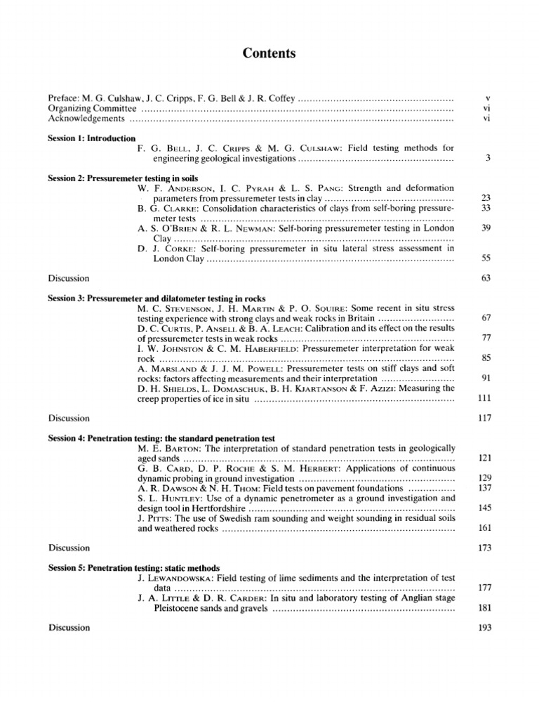 Geological Field Testing Methods | PDF | Continuum Mechanics | Geology