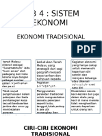 Bab 4 Sistem Ekonomi (Ekonomi Tradisional)