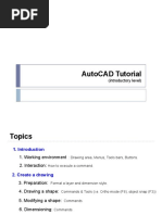 Autocad Tutorial: (Introductory Level)