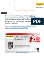 STR 581 Capstone Final Examination Part 2