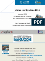 Dossier Statistico Immigrazione Idos Slide