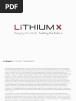 Lithium X Energy - Investor Presentation