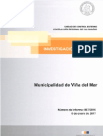 Informe Final de Investigación Especial 867-16 Municipalidad de Viña Del Mar Sobre Capacitación de Concejales en El Extranjero - Enero 2017