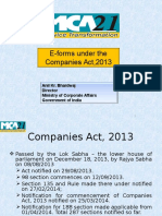 MCA21- Companies Act 2013 Eforms