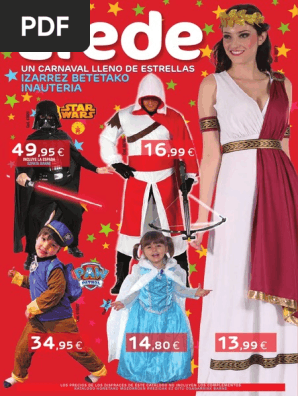 afede disfraces catalogo
